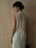 【JAPAN FABRIC】箔ドットジャガードラッフルヨークブラウス《2025summer catalog item》（ベージュ）｜Te chichi CLASSIC（テチチ クラシック）通販