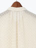 【JAPAN FABRIC】箔ドットジャガードラッフルヨークブラウス《2025summer catalog item》（ベージュ）｜Te chichi CLASSIC（テチチ クラシック）通販