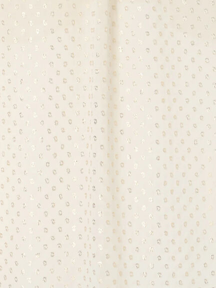 【JAPAN FABRIC】箔ドットジャガードラッフルヨークブラウス《2025summer catalog item》（ベージュ）｜Te chichi CLASSIC（テチチ クラシック）通販