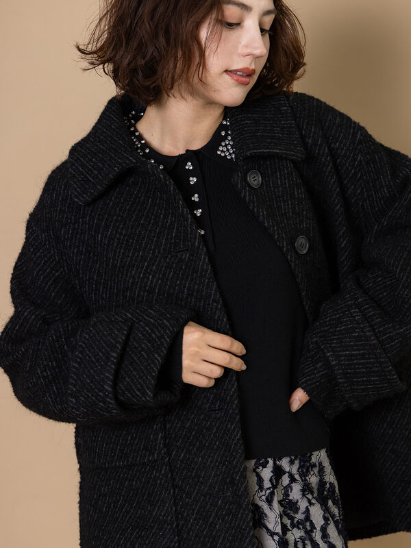 ガリャルダガランテ　ロービングCPOジャケット/コート ロービングカルゼミドルコート《2025winter catalog item》（ブラック