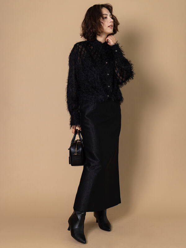 セール】 ブライトストライプナロースカート《2025winter catalog item