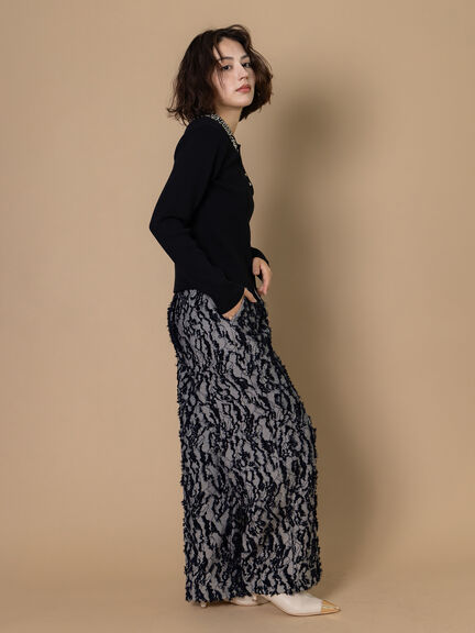 ビジューカラーニット《2025winter catalog item》（グレー/ブラック）｜Te chichi CLASSIC（テチチ クラシック）通販