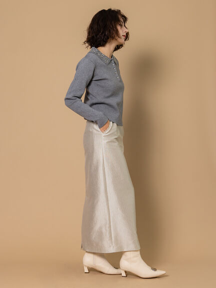 ビジューカラーニット《2025winter catalog item》（グレー/ブラック）｜Te chichi CLASSIC（テチチ クラシック）通販