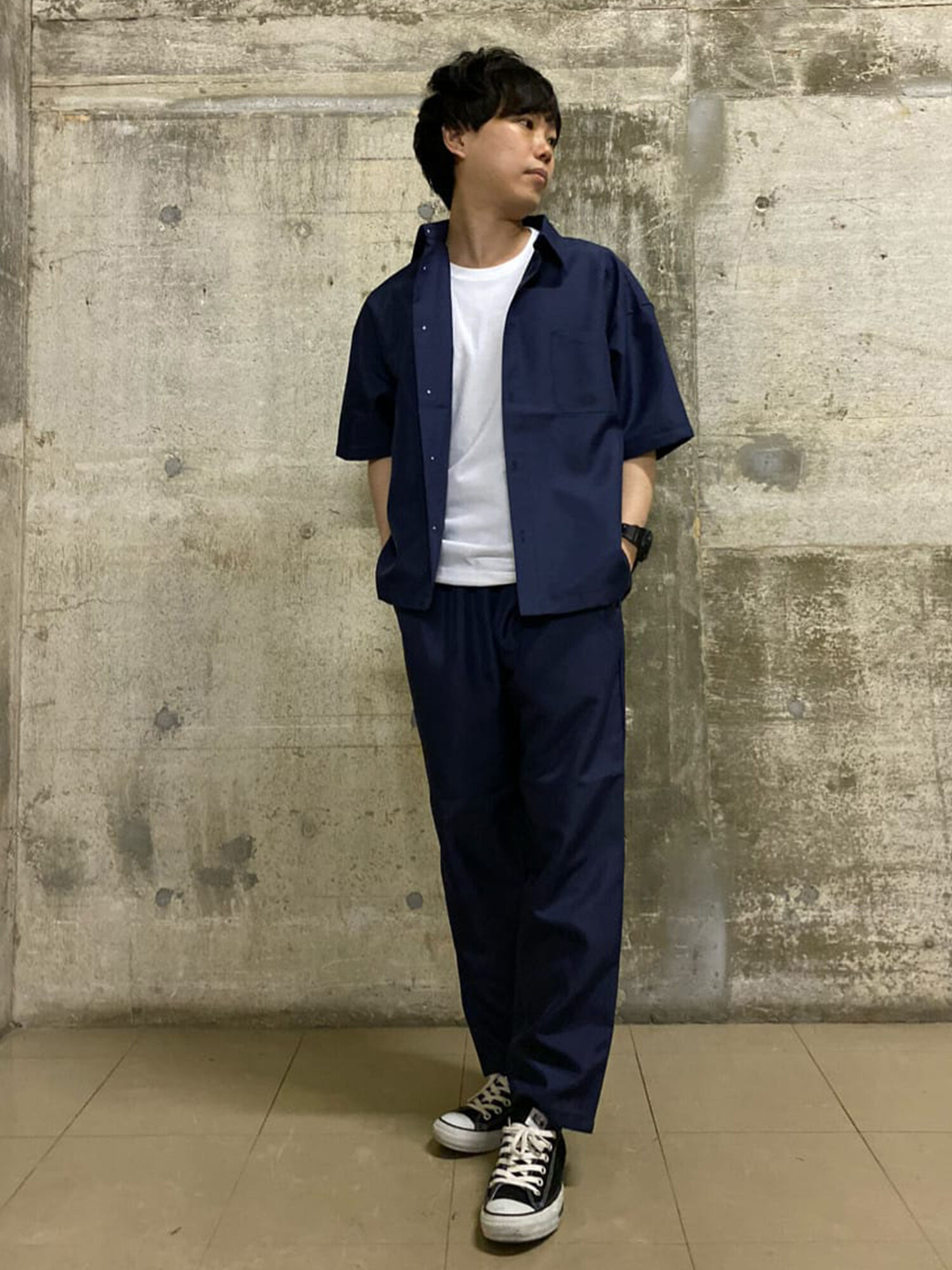 セール ポリトロアンクルイージーパンツ ブラック ベージュ カーキ ネイビー ボトムス Melan Cleuge Men メランクルージュ メン 公式通販