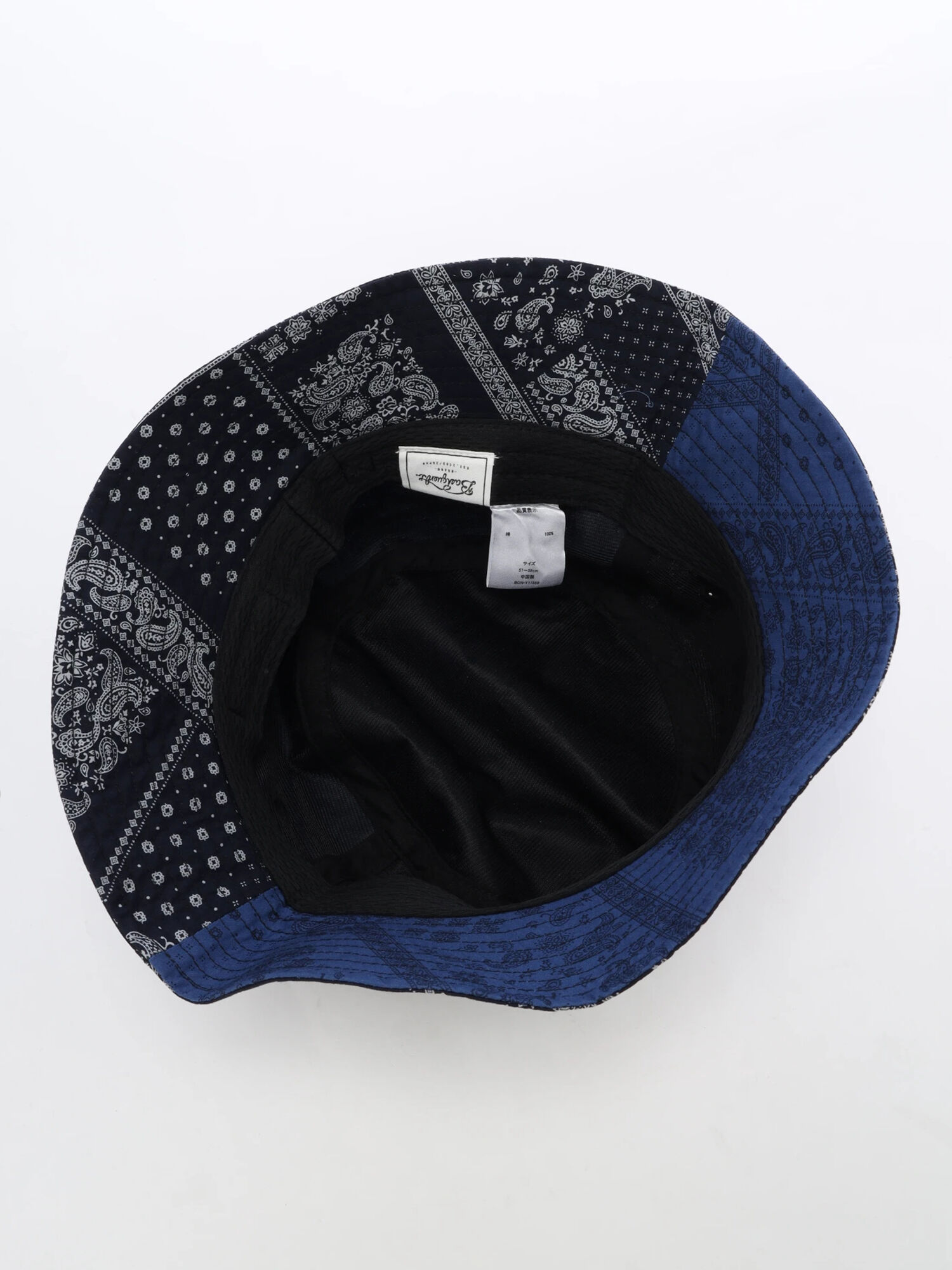 セール Bandana Bucket Hat チャコールグレー ブラック ブルー ネイビー アクセサリー ハット 帽子 Melan Cleuge Men メランクルージュ メン 公式通販