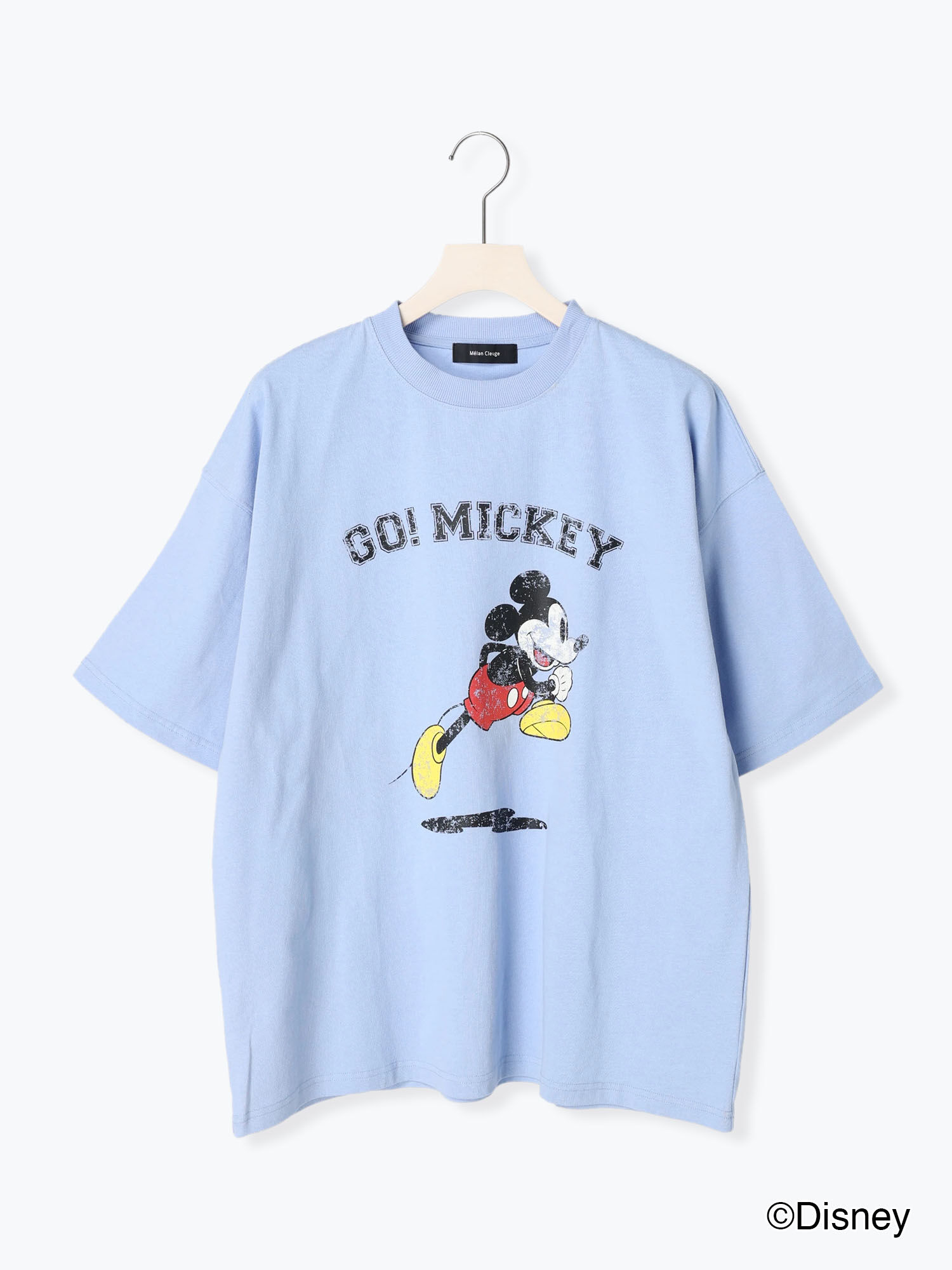セール Disney ミッキー プリントtシャツ オレンジ ブルー トップス Tシャツ Melan Cleuge Men メランクルージュ メン 公式通販