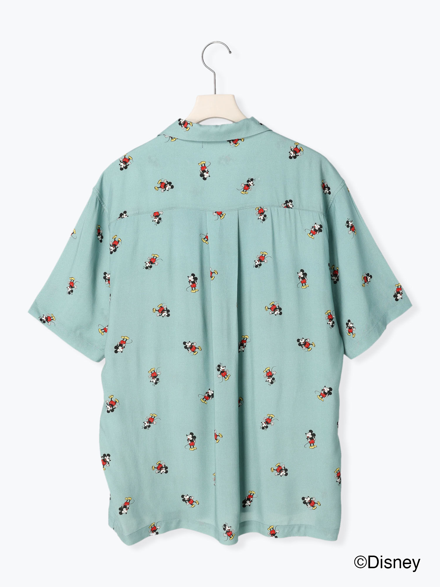 セール Disney ミッキー アロハシャツ チャコールグレー ミント トップス シャツ ブラウス Melan Cleuge Men メランクルージュ メン 公式通販