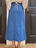 バックレースアップベイカースカート（オフホワイト/カーキ/ブルー）｜Melan Cleuge women（メランクルージュ　ウィメン）通販