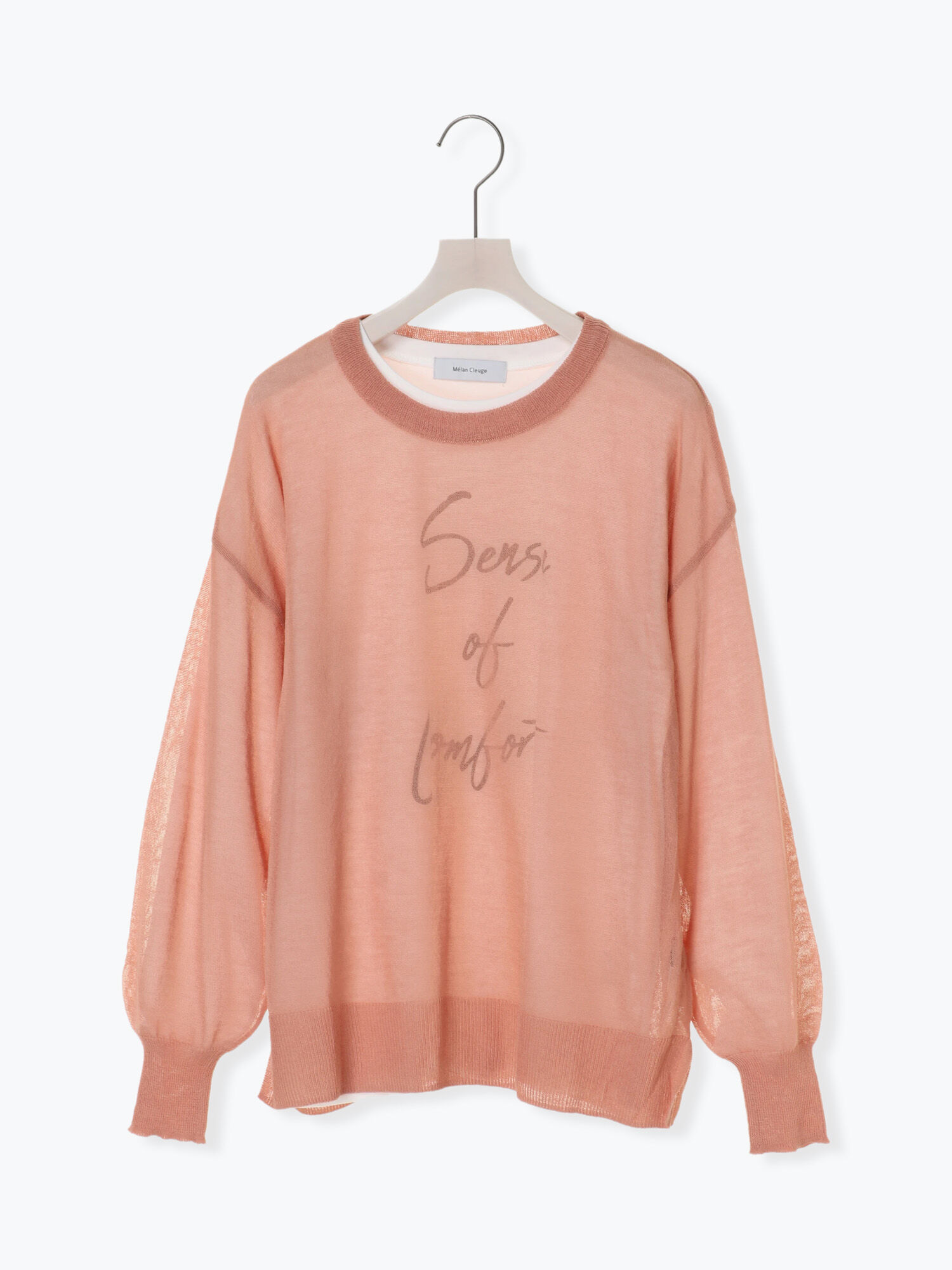 セール シアーニットロンtセット オレンジ ミント ラベンダー キナリ トップス Melan Cleuge Women メランクルージュ ウィメン 公式通販