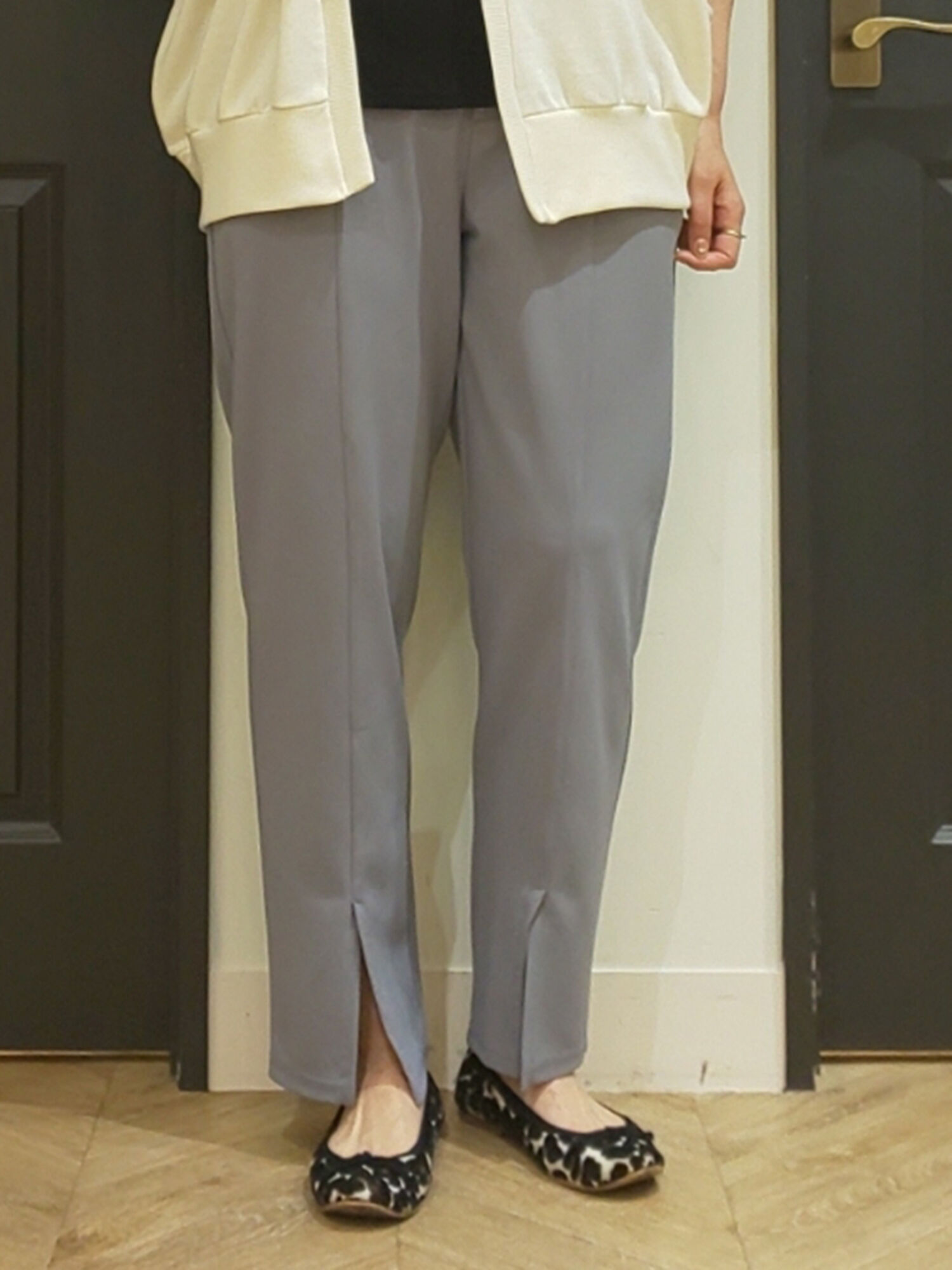 セール カットジョーゼットパンツ グリーン サックスブルー ネイビー ボトムス パンツ Melan Cleuge Women メランクルージュ ウィメン 公式通販