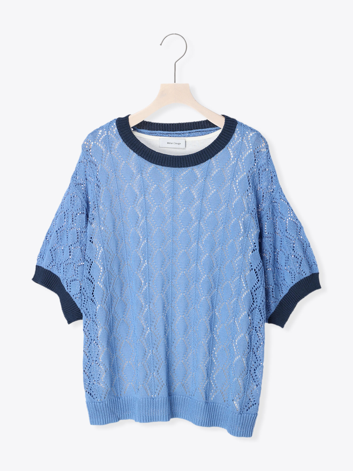 セール 透かし編み半袖ニットインナーセット ブラック ライトベージュ マスタード ブルー トップス ニット Melan Cleuge Women メランクルージュ ウィメン 公式通販 セール 透かし編み半袖ニットインナーセット ブラック ライトベージュ マスタード ブルー トップス ニット Melan Cleuge Women メランクルージュ ウィメン 公式通販