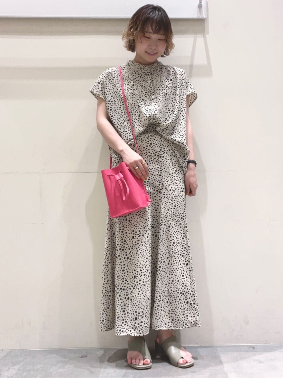 セール ダルメシアン柄前後2wayブラウス オフホワイト ブラック グリーン トップス シャツ ブラウス Melan Cleuge Women メランクルージュ ウィメン 公式通販