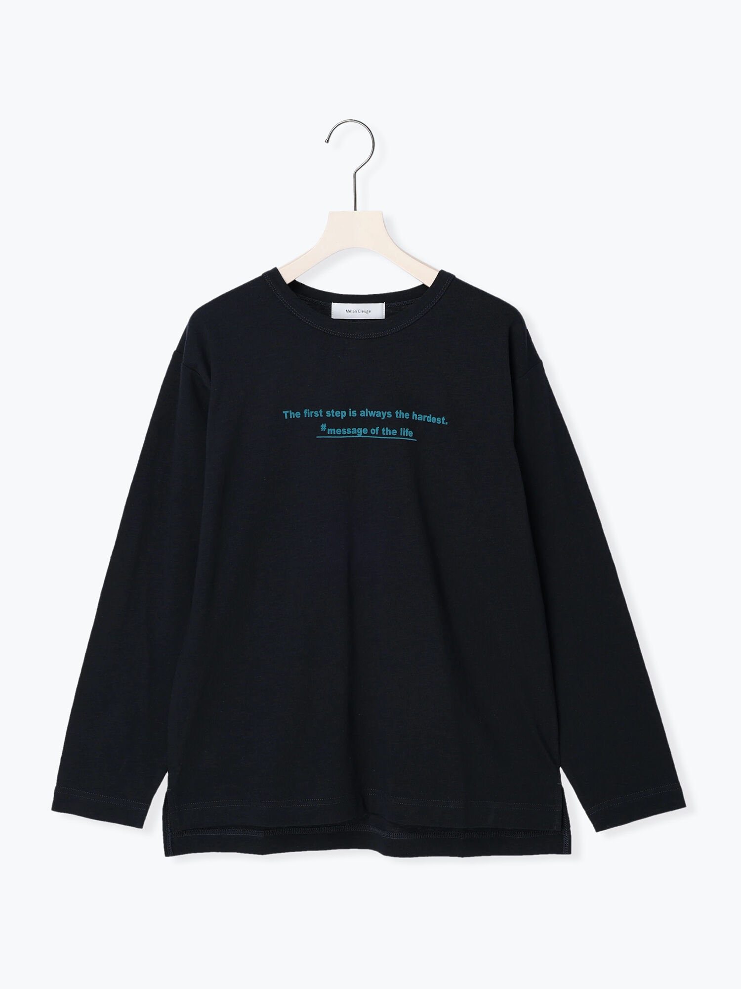 セール】 スラブ天竺フロッキープリントロンT（オフホワイト/ブラック/ベージュ/トップス/Tシャツ）| Melan Cleuge  women（メランクルージュ ウィメン）公式通販