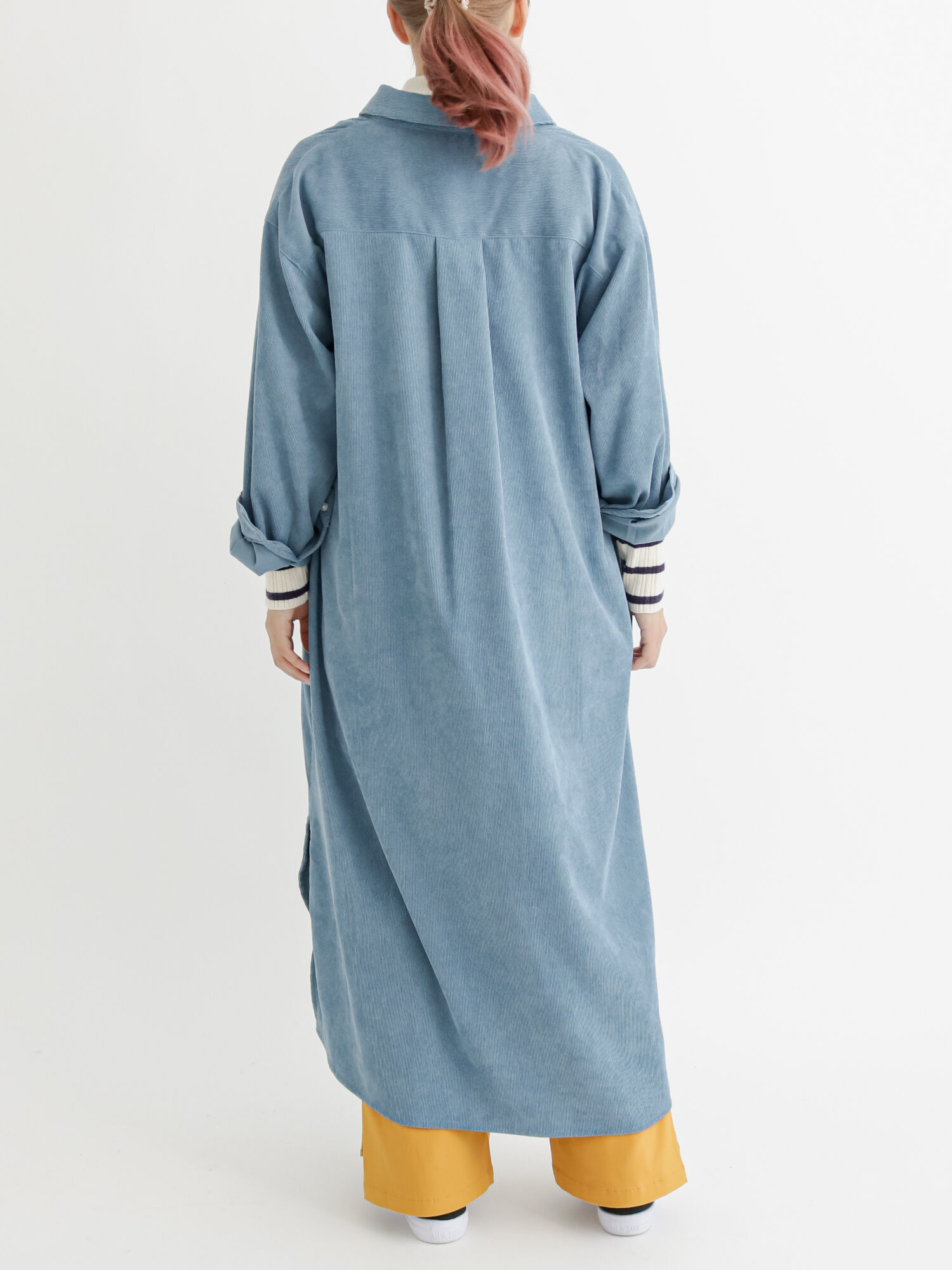 セール コーデュロイシャツワンピース チャコールグレー ライトベージュ キャメル サックスブルー ワンピース ワンピース Melan Cleuge Women メランクルージュ ウィメン 公式通販