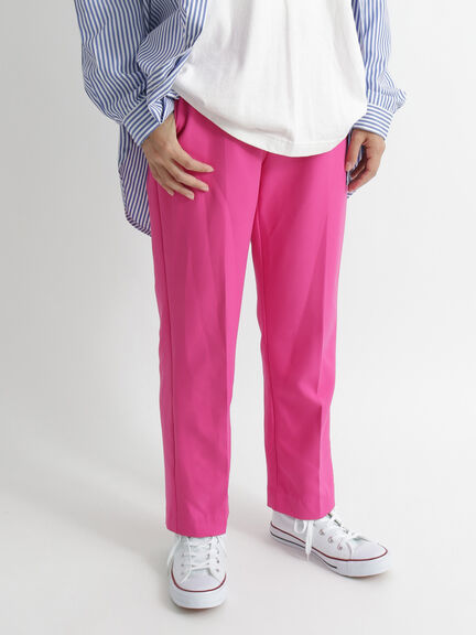 センタープレスカラーパンツ（ピンク）｜Melan Cleuge women（メランクルージュ　ウィメン）通販