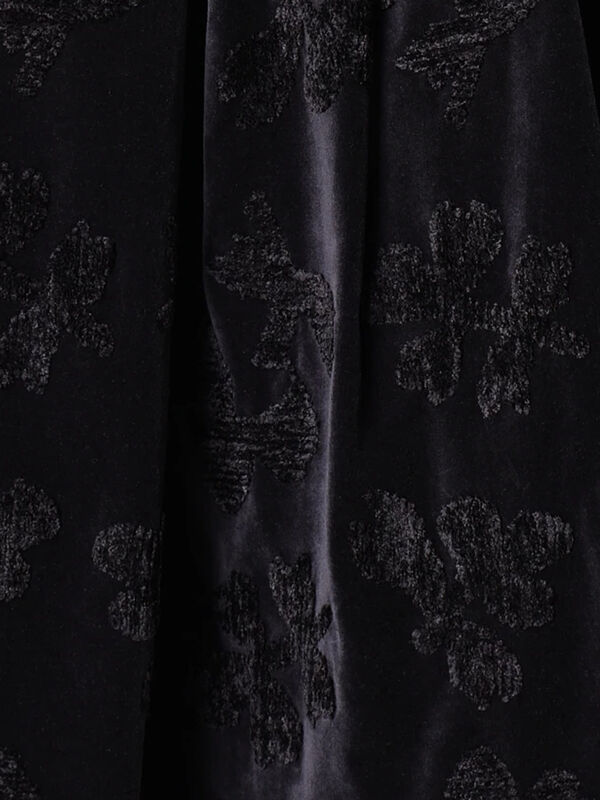 ホイップクリーム刺繍別珍スカート（オフホワイト/ブラック/ボトムス
