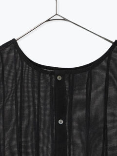 セール】 チュール前後着裾レースベスト（オフホワイト/ブラック