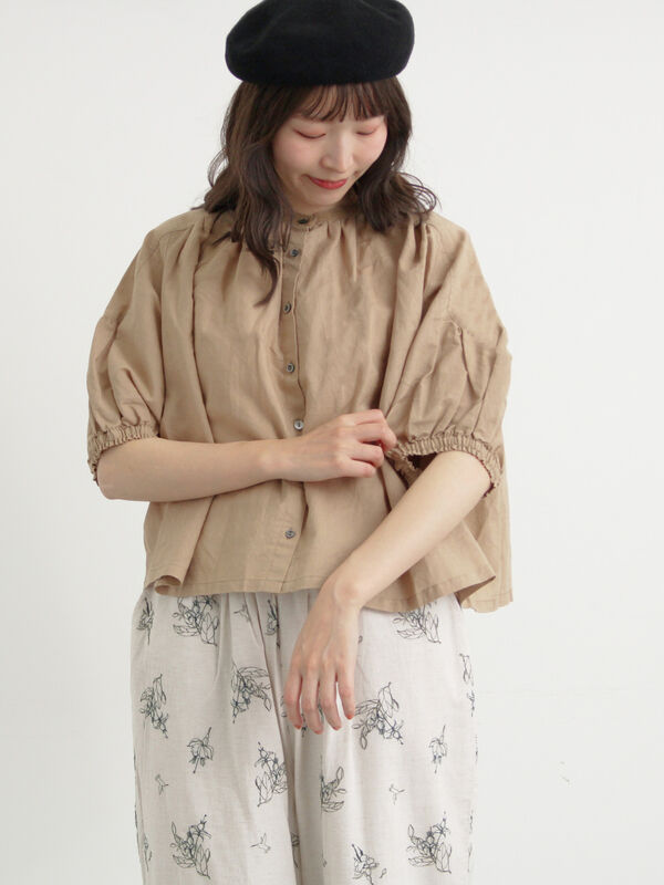 ラミーコットンレースブラウス（ベージュ）｜TSUHARU by Samansa Mos2（ツハルバイサマンサモスモス）通販
