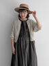 【WEB限定 Sサイズ】【WACLOTH】フリル切替ワンピース（チャコールグレー/ベージュ/グリーン）｜TSUHARU by Samansa Mos2（ツハルバイサマンサモスモス）通販