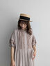 【WEB限定 Sサイズ】【WACLOTH】フリル切替ワンピース（チャコールグレー/ベージュ/グリーン）｜TSUHARU by Samansa Mos2（ツハルバイサマンサモスモス）通販