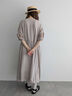 【WEB限定 Sサイズ】【WACLOTH】フリル切替ワンピース（チャコールグレー/ベージュ/グリーン）｜TSUHARU by Samansa Mos2（ツハルバイサマンサモスモス）通販