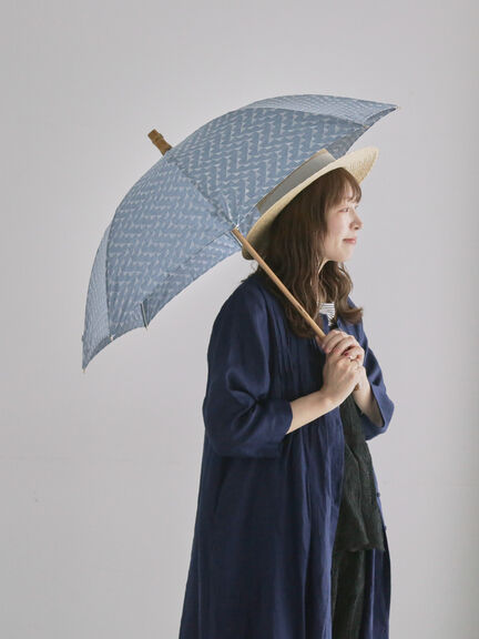 【WEB限】三角模様の晴雨兼用日傘（グレー/ベージュ/ブルー）｜TSUHARU by Samansa Mos2（ツハルバイサマンサモスモス）通販