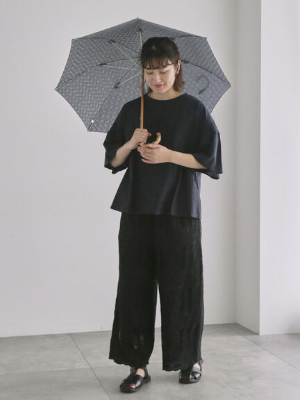【WEB限】三角模様の晴雨兼用日傘（グレー/ベージュ/ブルー）｜TSUHARU by Samansa Mos2（ツハルバイサマンサモスモス）通販