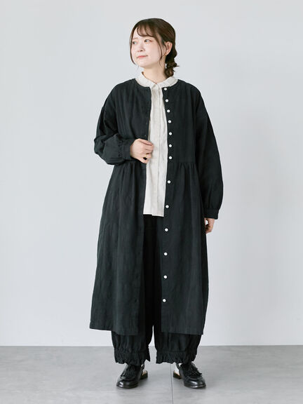 TSUHARU ツハル ワンピース はおり レース パッチワーク ブラック 人気 TSUHARU ツハル ワンピース はおり レース パッチワーク