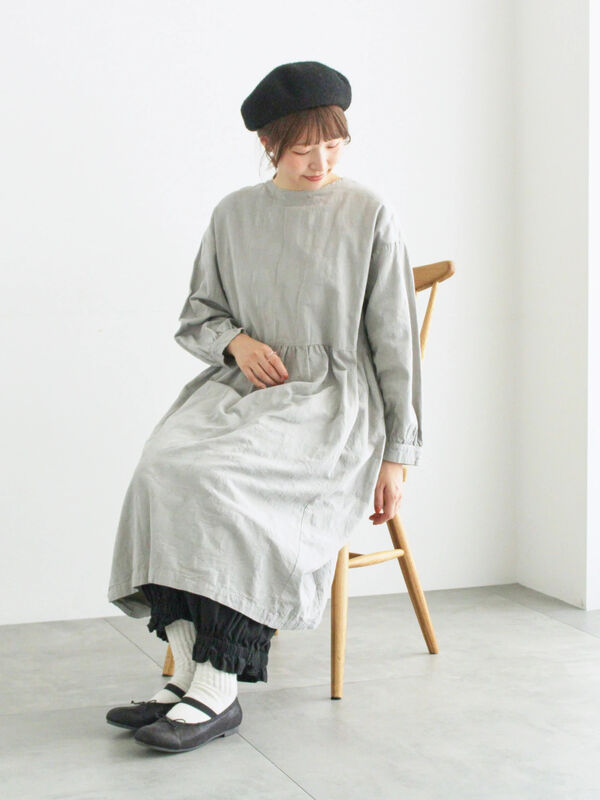 WEB限定】コットンジャカード製品染め前後2WAYワンピース