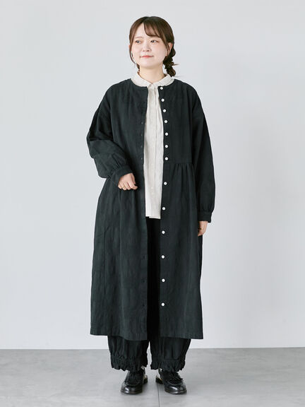 【WEB限定】コットンジャカード製品染め前後2WAYワンピース（グレー/ブラック/キナリ）｜TSUHARU by Samansa Mos2（ツハルバイサマンサモスモス）通販