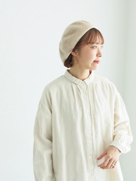 【WEB限定】コットンジャカード製品染めブラウス（グレー/ブラック/キナリ）｜TSUHARU by Samansa Mos2（ツハルバイサマンサモスモス）通販