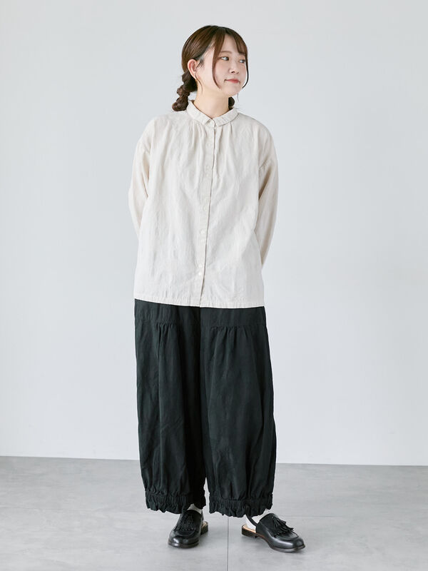 未使用　TSUHARU コットンジャカード製品染め裾フリルパンツ 01_001.jpg?img_width=750