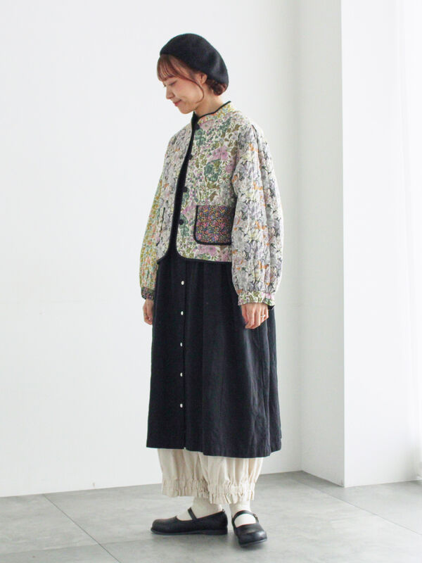 WEB限定】コットンジャカード製品染め裾フリルパンツ