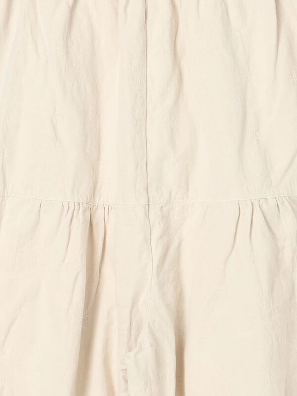 セール】 【WEB限定】コットンジャカード製品染め裾フリルパンツ