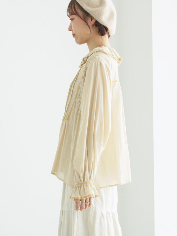 カイルアページ セール】 シアーベロアカットソー（チャコールグレー/キナリ/トップス