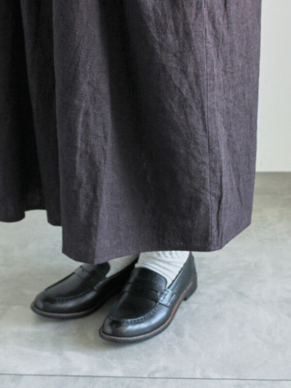 ツハルバイサマンサモスモス　アンティーク風ブローチ付きワンピース　チャコール セール】 【WEB限定 Sサイズ】アンティーク風ブローチ付きワンピース