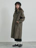 三角巾付きWボタンコート（モカ/グリーン）｜TSUHARU by Samansa Mos2（ツハルバイサマンサモスモス）通販