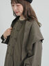 三角巾付きWボタンコート（モカ/グリーン）｜TSUHARU by Samansa Mos2（ツハルバイサマンサモスモス）通販