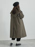 三角巾付きWボタンコート（モカ/グリーン）｜TSUHARU by Samansa Mos2（ツハルバイサマンサモスモス）通販