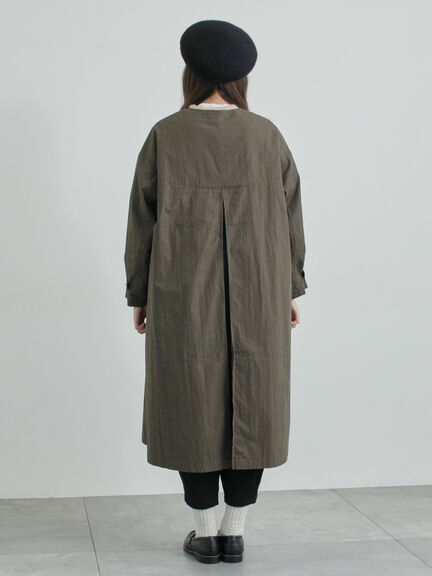 三角巾付きWボタンコート（モカ/グリーン）｜TSUHARU by Samansa Mos2（ツハルバイサマンサモスモス）通販