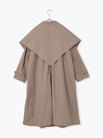 三角巾付きWボタンコート（モカ/グリーン）｜TSUHARU by Samansa Mos2（ツハルバイサマンサモスモス）通販