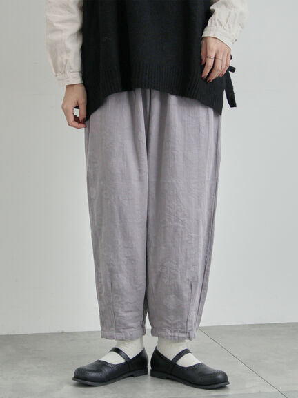 コットンジャカードコクーンパンツ（オフホワイト/グレー/ブラック）｜TSUHARU by Samansa Mos2（ツハルバイサマンサモスモス）通販