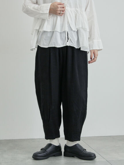 コットンジャカードコクーンパンツ（オフホワイト/グレー/ブラック）｜TSUHARU by Samansa Mos2（ツハルバイサマンサモスモス）通販