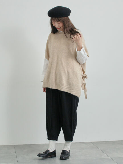 コットンジャカードコクーンパンツ（オフホワイト/グレー/ブラック）｜TSUHARU by Samansa Mos2（ツハルバイサマンサモスモス）通販