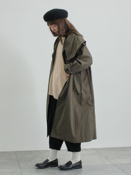 コットンジャカードコクーンパンツ（オフホワイト/グレー/ブラック）｜TSUHARU by Samansa Mos2（ツハルバイサマンサモスモス）通販