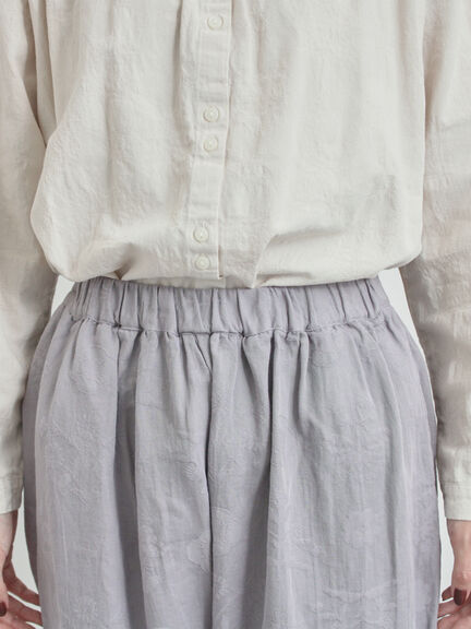 コットンジャカードコクーンパンツ（オフホワイト/グレー/ブラック）｜TSUHARU by Samansa Mos2（ツハルバイサマンサモスモス）通販