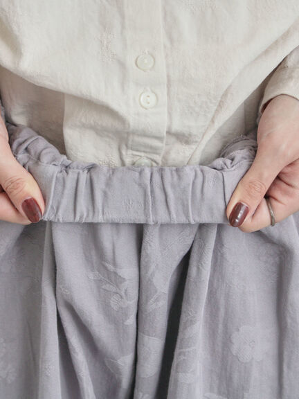 コットンジャカードコクーンパンツ（オフホワイト/グレー/ブラック）｜TSUHARU by Samansa Mos2（ツハルバイサマンサモスモス）通販