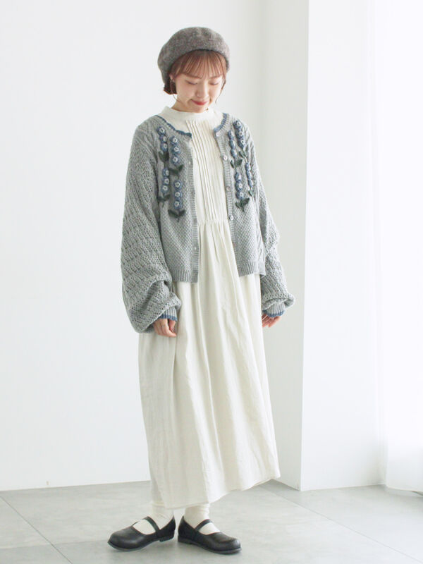 ツハルバイサマンサモスモス✿かぎ針お花モチーフ付きニットカーディガン TSUHARU by Samansa Mos2（ツハルバイサマンサモスモス）の「かぎ針