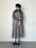 【WEB限定 Sサイズ】カットワーク刺繍前後着ノースリワンピース（ブラック/ブルー/キナリ）｜TSUHARU by Samansa Mos2（ツハルバイサマンサモスモス）通販