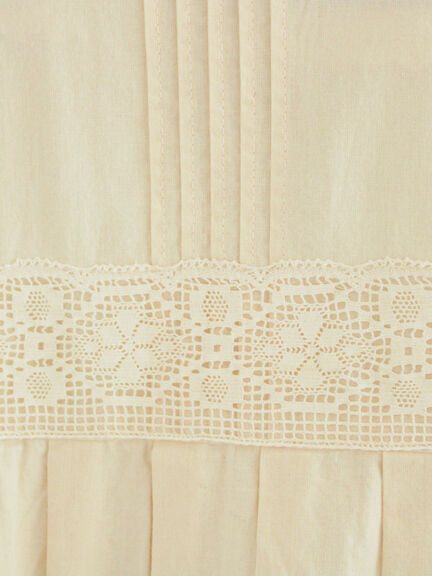 【WEB限定 Sサイズ】刺繍切替レースワンピース（ブラック/ボルドー/キナリ）｜TSUHARU by Samansa Mos2（ツハルバイサマンサモスモス）通販